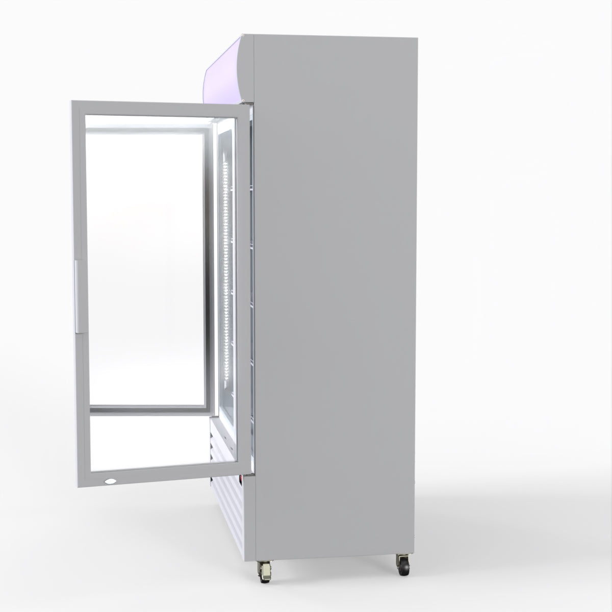 Thermaster 1200L Large Two Glass Door Upright Drink Fridge 133 X 69cm