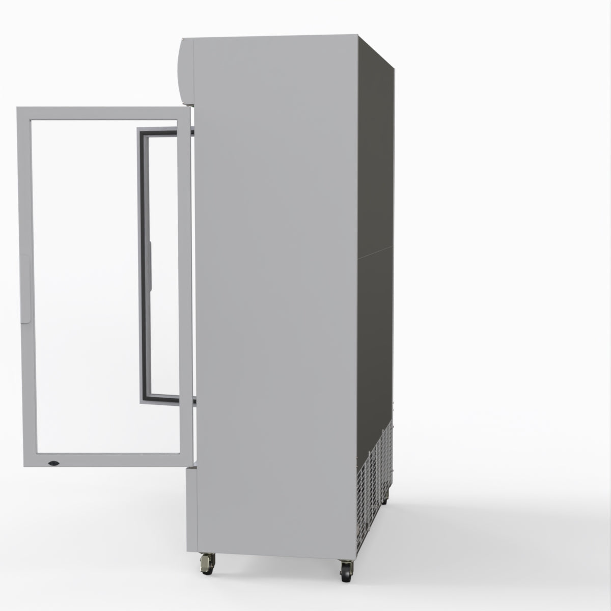 Thermaster 1200L Large Two Glass Door Upright Drink Fridge 133 X 69cm