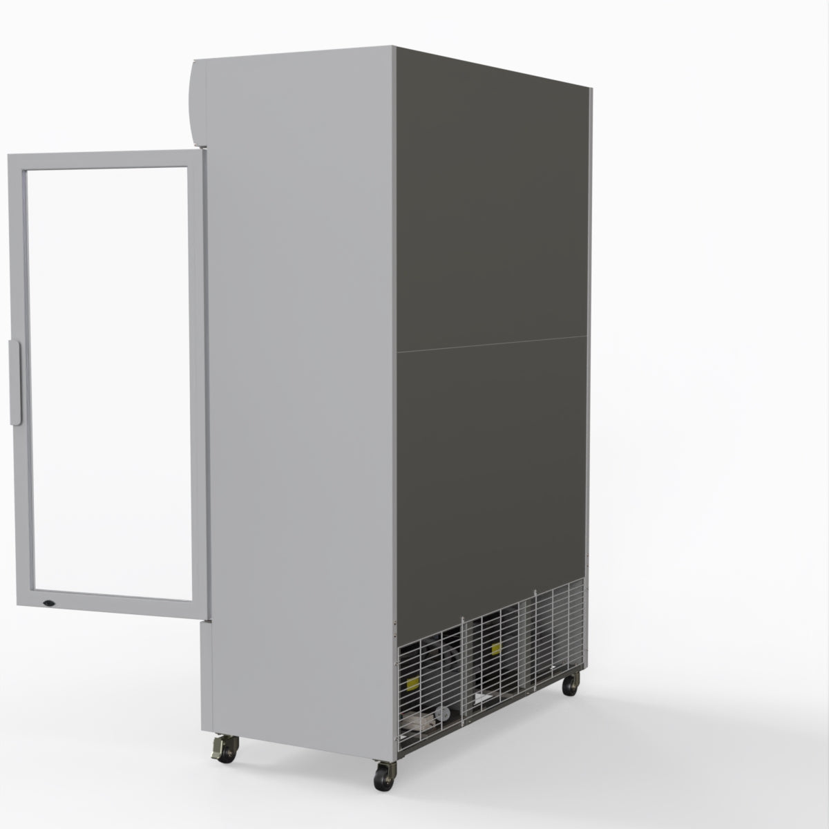 Thermaster 1200L Large Two Glass Door Upright Drink Fridge 133 X 69cm