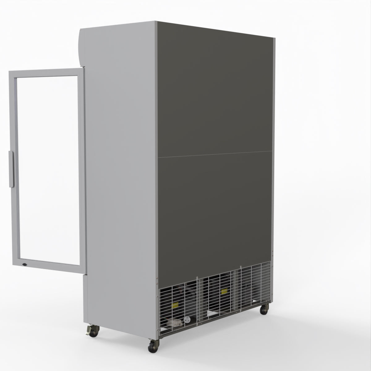 Thermaster 1200L Large Two Glass Door Upright Drink Fridge 133 X 69cm