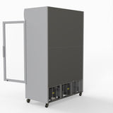 Thermaster 1200L Large Two Glass Door Upright Drink Fridge 133 X 69cm