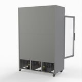 Thermaster 1200L Large Two Glass Door Upright Drink Fridge 133 X 69cm