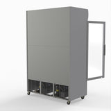Thermaster 1200L Large Two Glass Door Upright Drink Fridge 133 X 69cm
