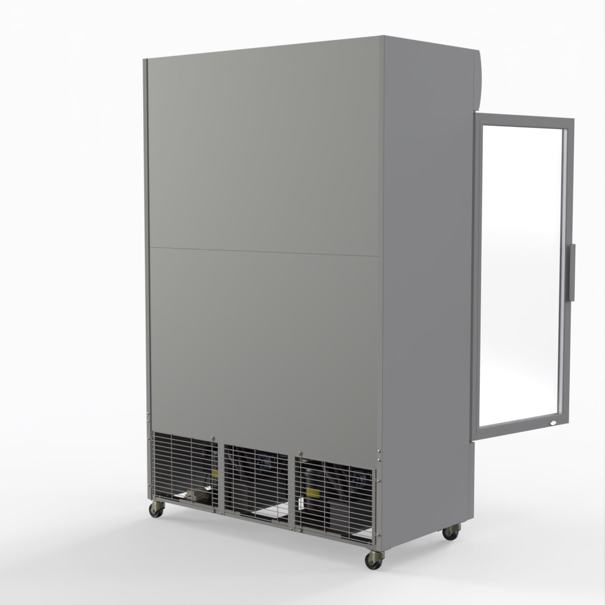 Thermaster 1200L Large Two Glass Door Upright Drink Fridge 133 X 69cm