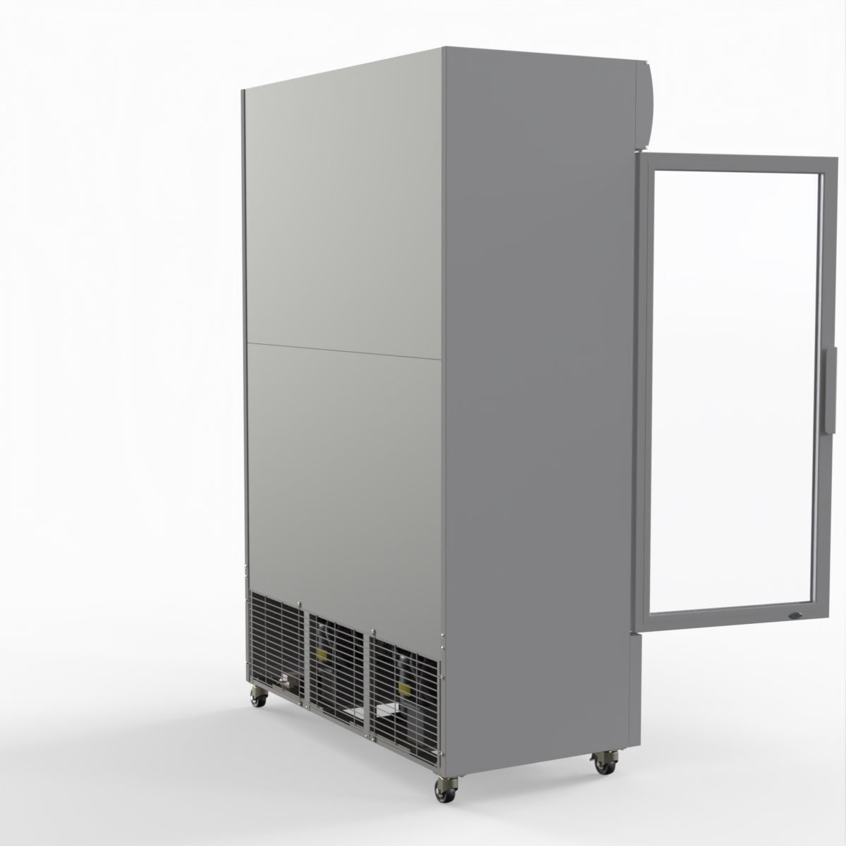 Thermaster 1200L Large Two Glass Door Upright Drink Fridge 133 X 69cm