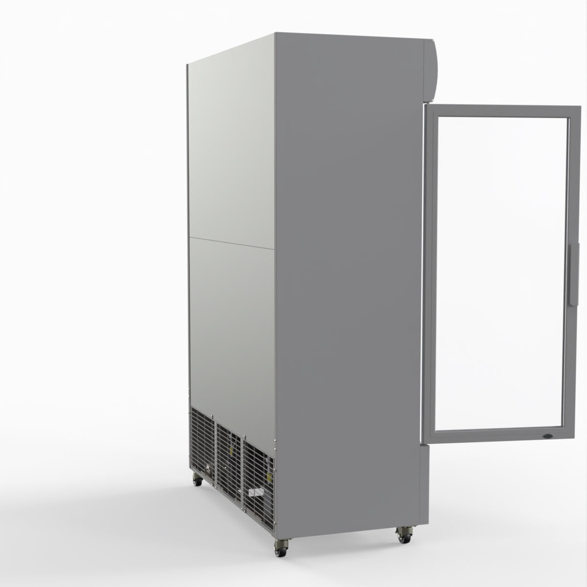 Thermaster 1200L Large Two Glass Door Upright Drink Fridge 133 X 69cm