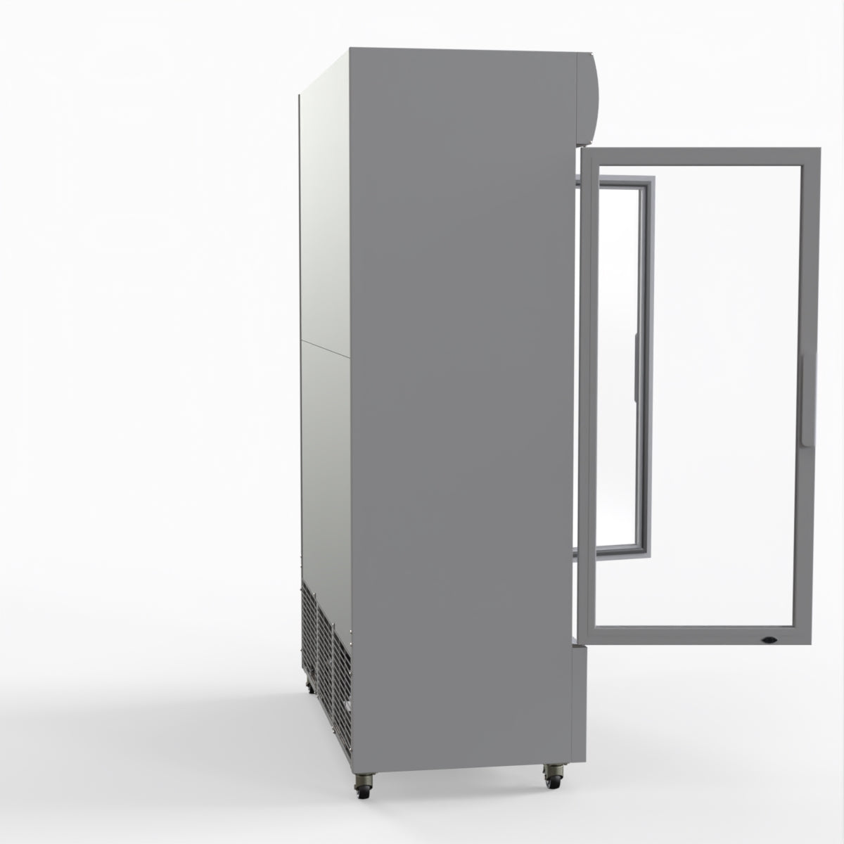 Thermaster 1200L Large Two Glass Door Upright Drink Fridge 133 X 69cm