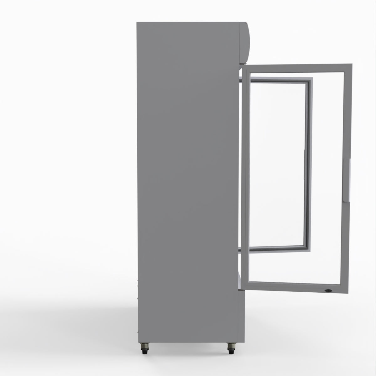 Thermaster 1200L Large Two Glass Door Upright Drink Fridge 133 X 69cm