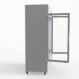 Thermaster 1200L Large Two Glass Door Upright Drink Fridge 133 X 69cm