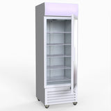 Thermaster 540L Single Glass Door Upright Drink Fridge White 10Amp