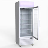 Thermaster 540L Single Glass Door Upright Drink Fridge White 10Amp
