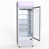 Thermaster 540L Single Glass Door Upright Drink Fridge White 10Amp