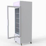 Thermaster 540L Single Glass Door Upright Drink Fridge White 10Amp
