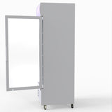 Thermaster 540L Single Glass Door Upright Drink Fridge White 10Amp