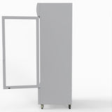 Thermaster 540L Single Glass Door Upright Drink Fridge White 10Amp