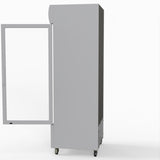 Thermaster 540L Single Glass Door Upright Drink Fridge White 10Amp