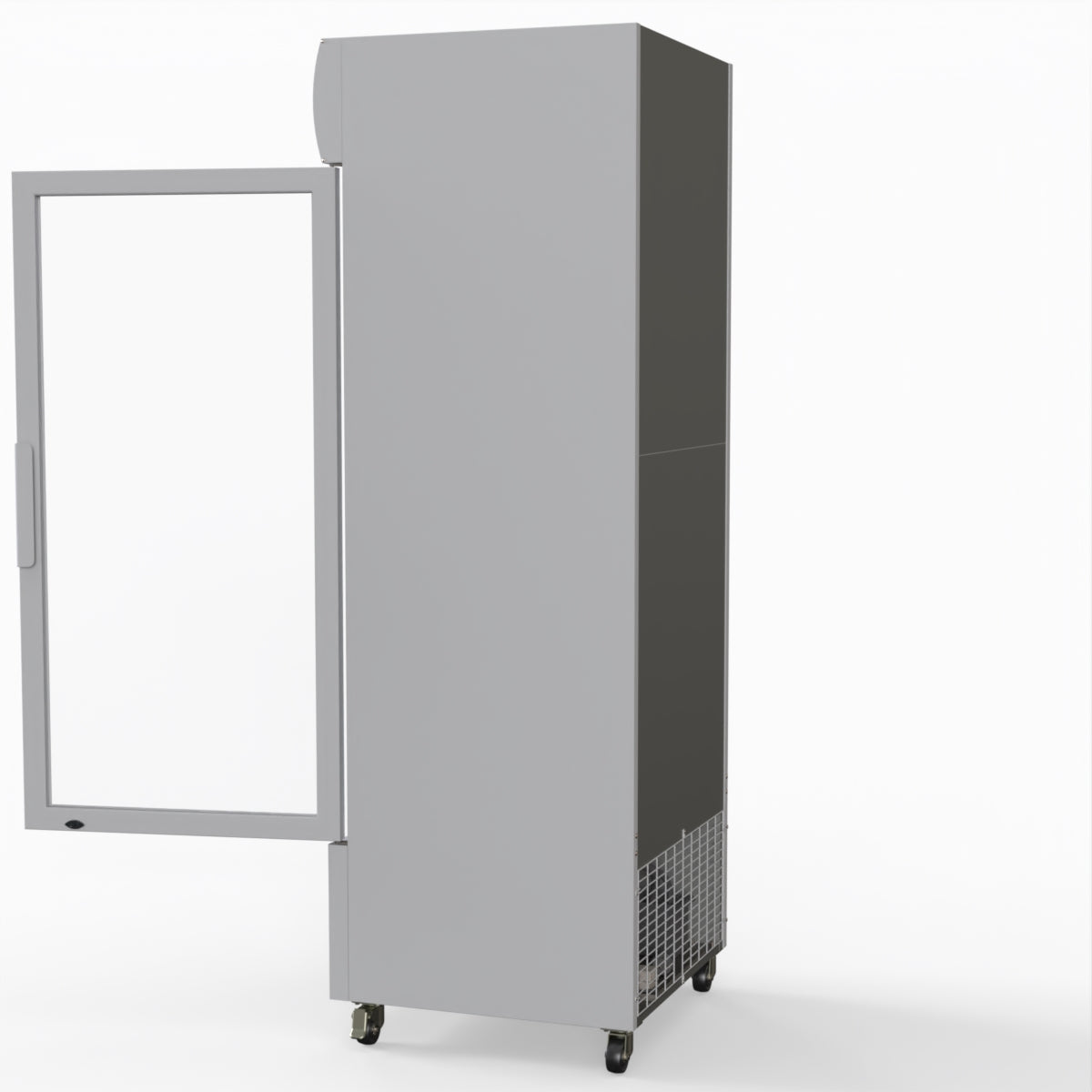 Thermaster 540L Single Glass Door Upright Drink Fridge White 10Amp