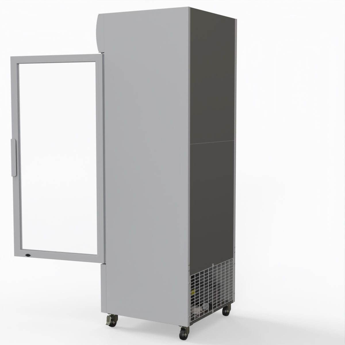 Thermaster 540L Single Glass Door Upright Drink Fridge White 10Amp