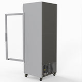 Thermaster 540L Single Glass Door Upright Drink Fridge White 10Amp