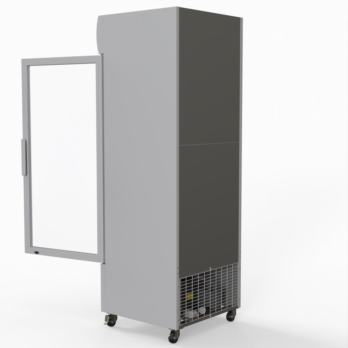 Thermaster 540L Single Glass Door Upright Drink Fridge White 10Amp