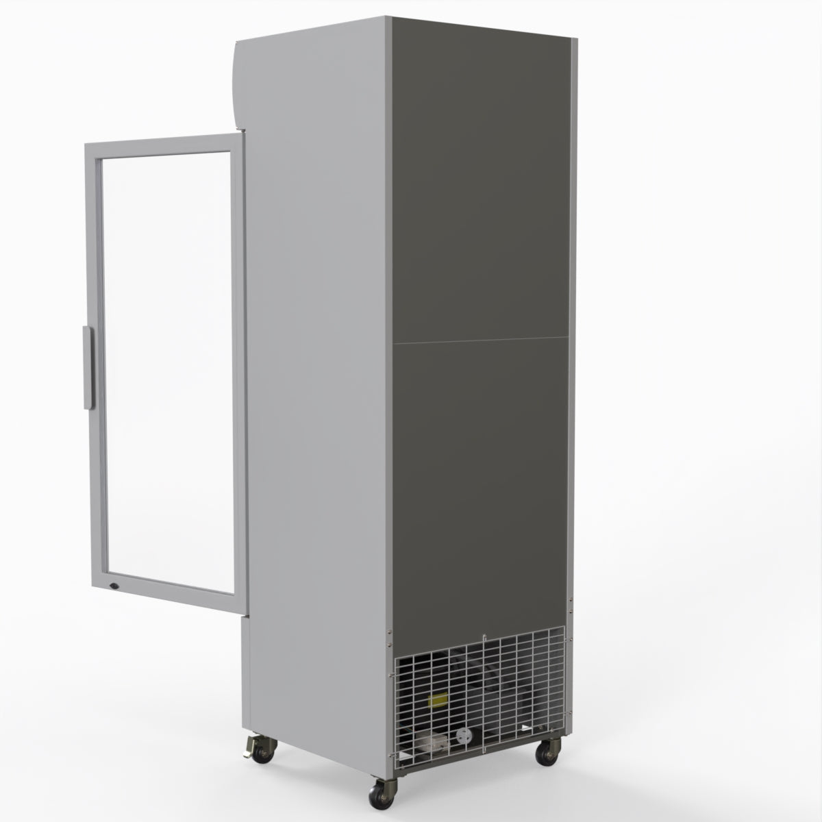 Thermaster 540L Single Glass Door Upright Drink Fridge White 10Amp