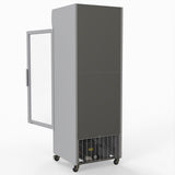 Thermaster 540L Single Glass Door Upright Drink Fridge White 10Amp