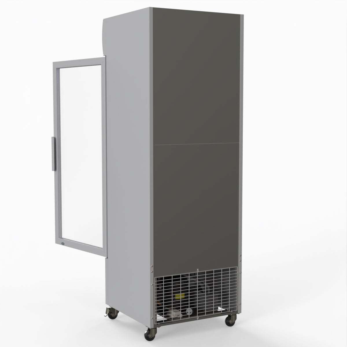Thermaster 540L Single Glass Door Upright Drink Fridge White 10Amp