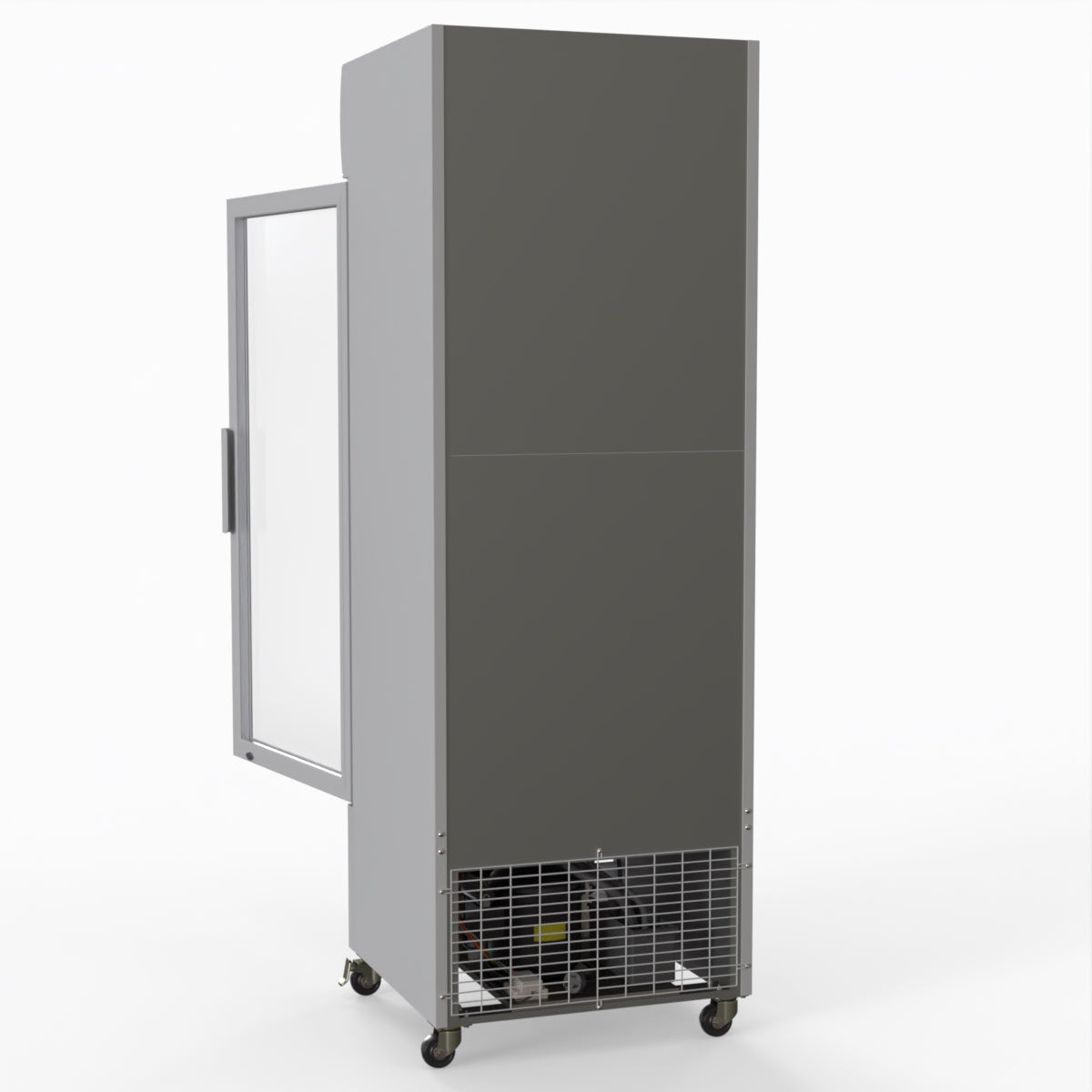 Thermaster 540L Single Glass Door Upright Drink Fridge White 10Amp