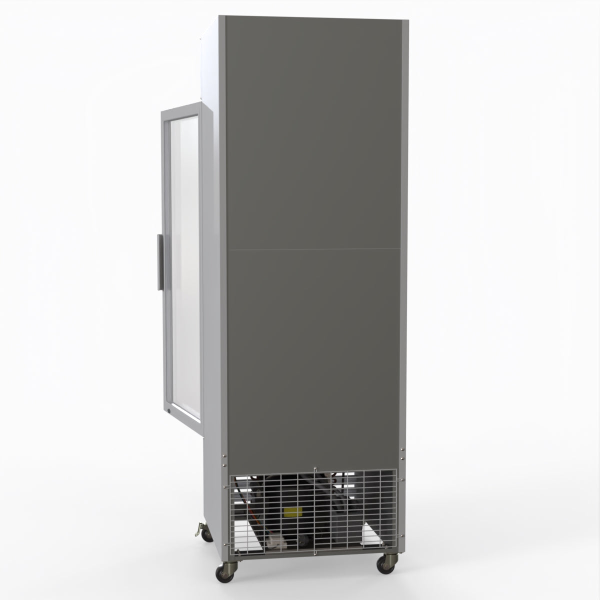 Thermaster 540L Single Glass Door Upright Drink Fridge White 10Amp