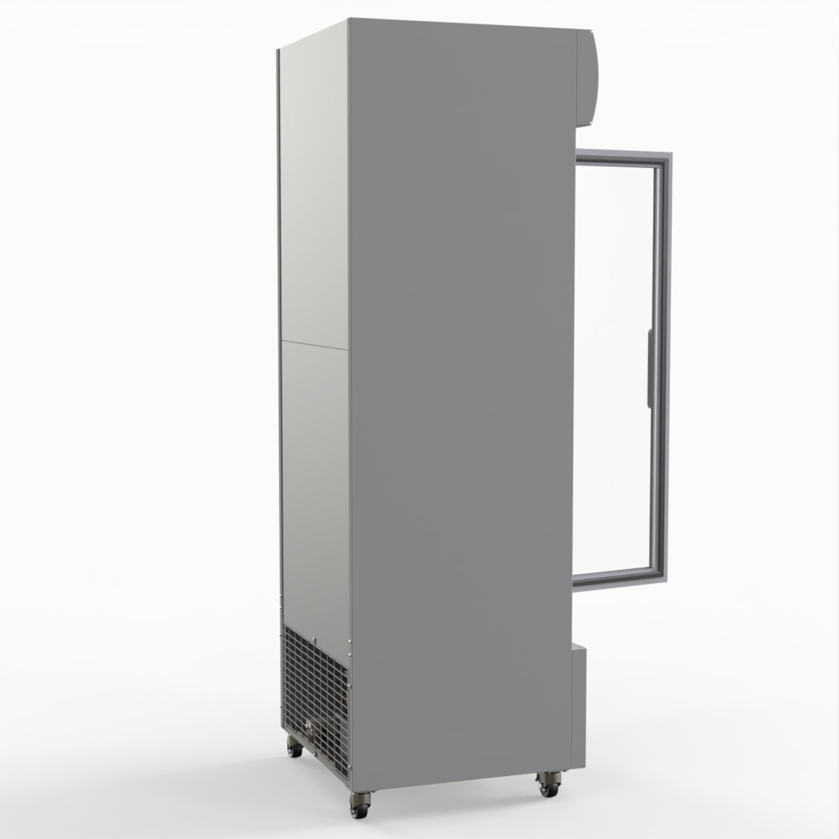 Thermaster 540L Single Glass Door Upright Drink Fridge White 10Amp