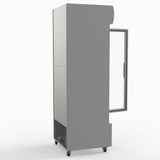 Thermaster 540L Single Glass Door Upright Drink Fridge White 10Amp