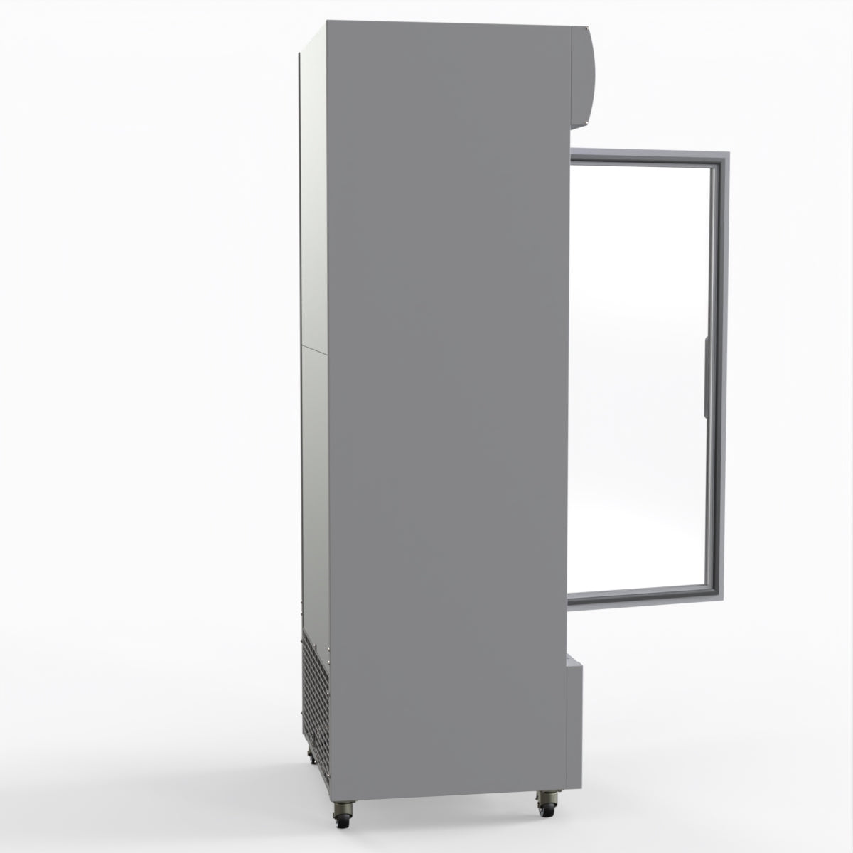 Thermaster 540L Single Glass Door Upright Drink Fridge White 10Amp
