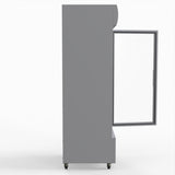Thermaster 540L Single Glass Door Upright Drink Fridge White 10Amp