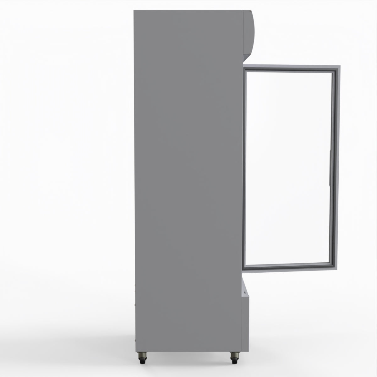 Thermaster 540L Single Glass Door Upright Drink Fridge White 10Amp