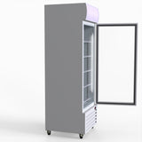 Thermaster 540L Single Glass Door Upright Drink Fridge White 10Amp