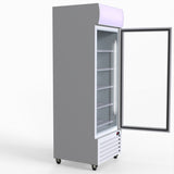 Thermaster 540L Single Glass Door Upright Drink Fridge White 10Amp
