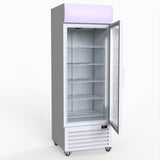 Thermaster 540L Single Glass Door Upright Drink Fridge White 10Amp