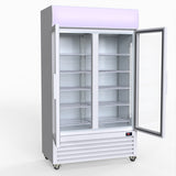 Thermaster 730L Medium Two Glass Door Upright Drink Fridge 112 X 61cm