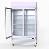 Thermaster 730L Medium Two Glass Door Upright Drink Fridge 112 X 61cm