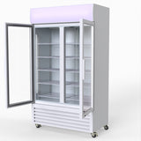 Thermaster 730L Medium Two Glass Door Upright Drink Fridge 112 X 61cm