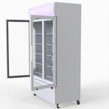 Thermaster 730L Medium Two Glass Door Upright Drink Fridge 112 X 61cm