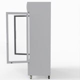Thermaster 730L Medium Two Glass Door Upright Drink Fridge 112 X 61cm