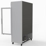 Thermaster 730L Medium Two Glass Door Upright Drink Fridge 112 X 61cm
