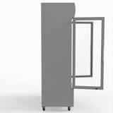 Thermaster 730L Medium Two Glass Door Upright Drink Fridge 112 X 61cm