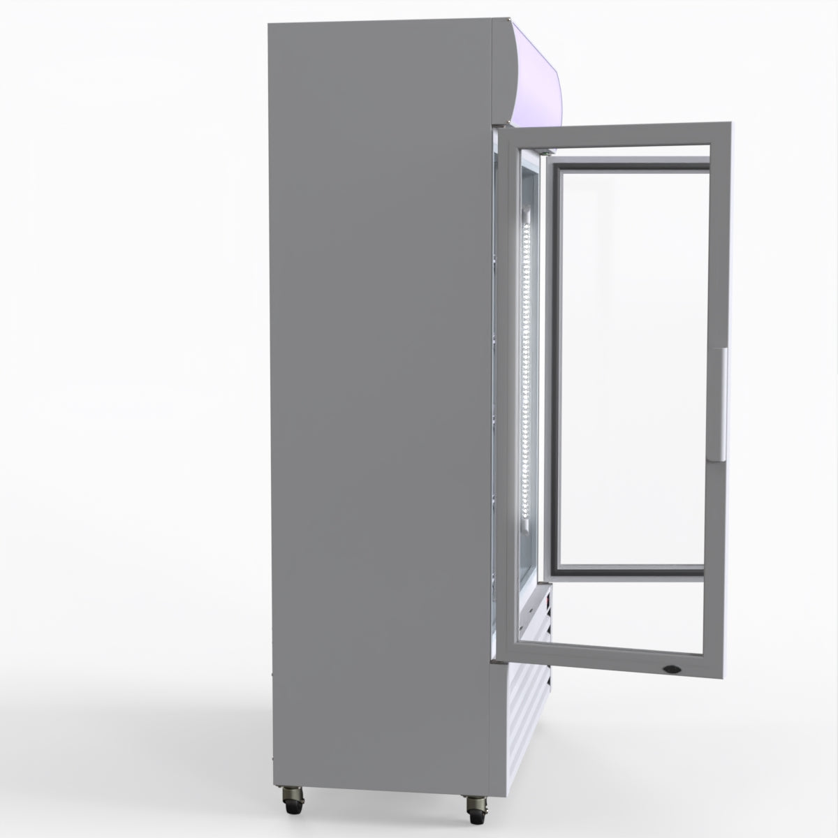 Thermaster 730L Medium Two Glass Door Upright Drink Fridge 112 X 61cm