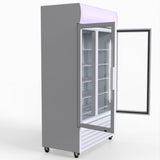 Thermaster 730L Medium Two Glass Door Upright Drink Fridge 112 X 61cm