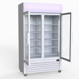Thermaster 730L Medium Two Glass Door Upright Drink Fridge 112 X 61cm