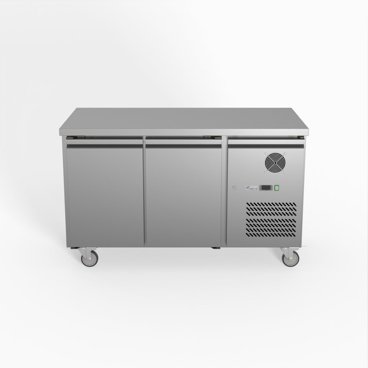 FED-X S/S Two Door Bench Fridge 136cm 10Amp