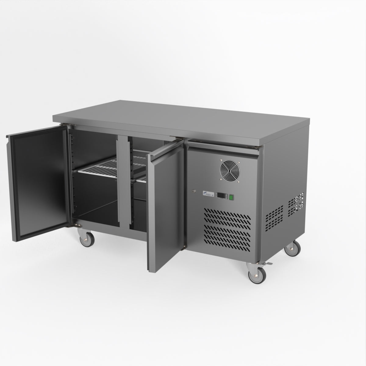 FED-X S/S Two Door Bench Freezer 136cm 10Amp