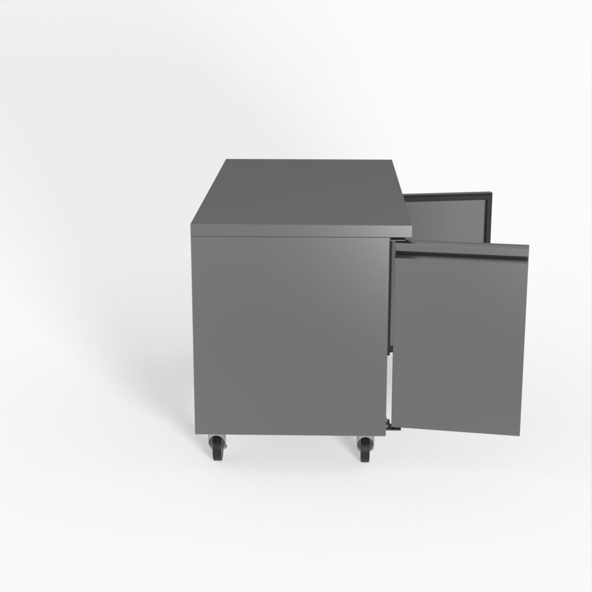 FED-X S/S Two Door Bench Fridge 136cm 10Amp